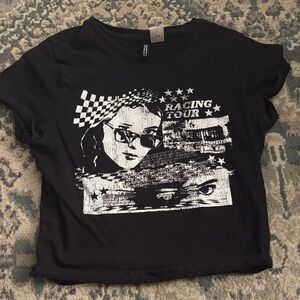H&M Black Racing Tour Kids Tee
